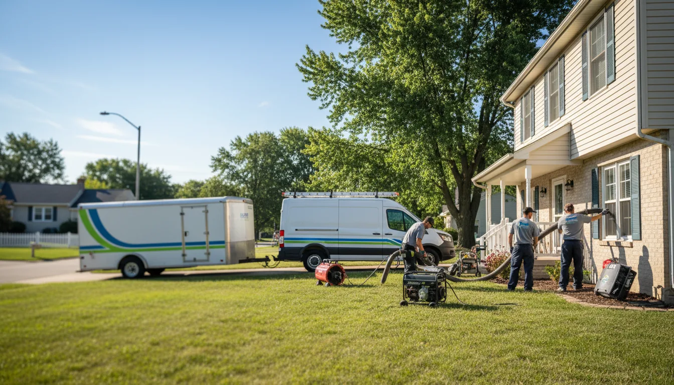 Flooded Basement Restoration And Cleanup With Repair in Williamsfield, OH near me